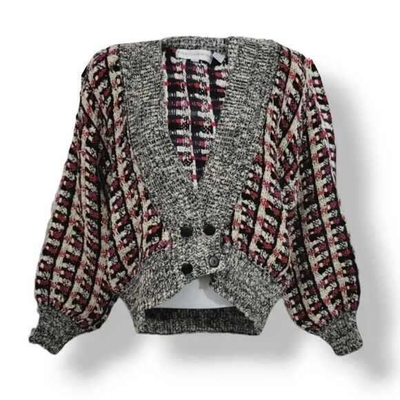 Vintage 80's Tony Lambert Collection Double Breasted Sweater Cardigan Size Small - Picture 1 of 9